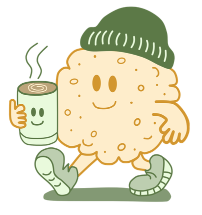 Personaje Mensú con café